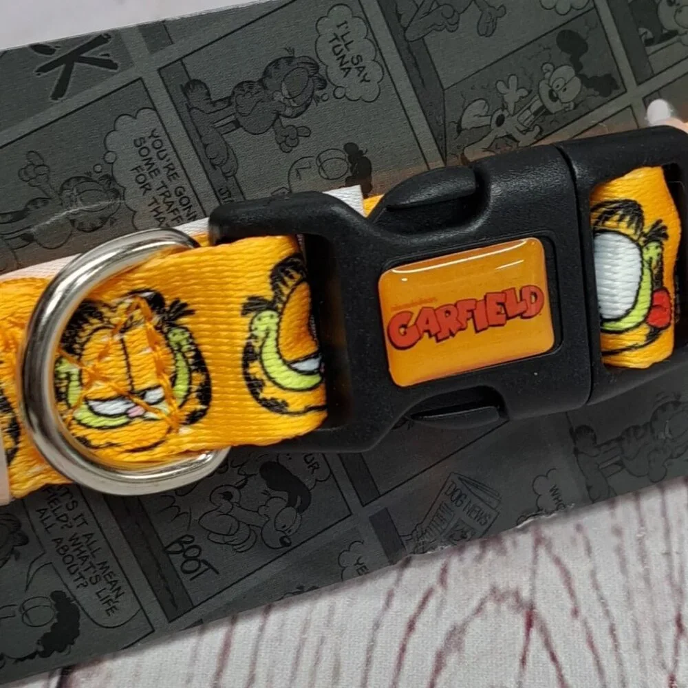 Nickelodeon Garfield The Cat All Over Graphics Pet Collar S/M 11